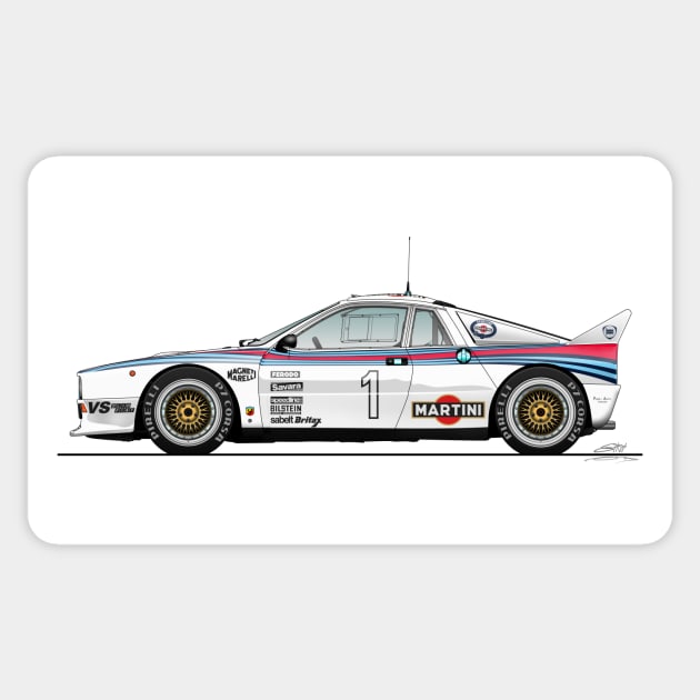 Lancia Rally 037 - Showcase Sticker by Vanillah